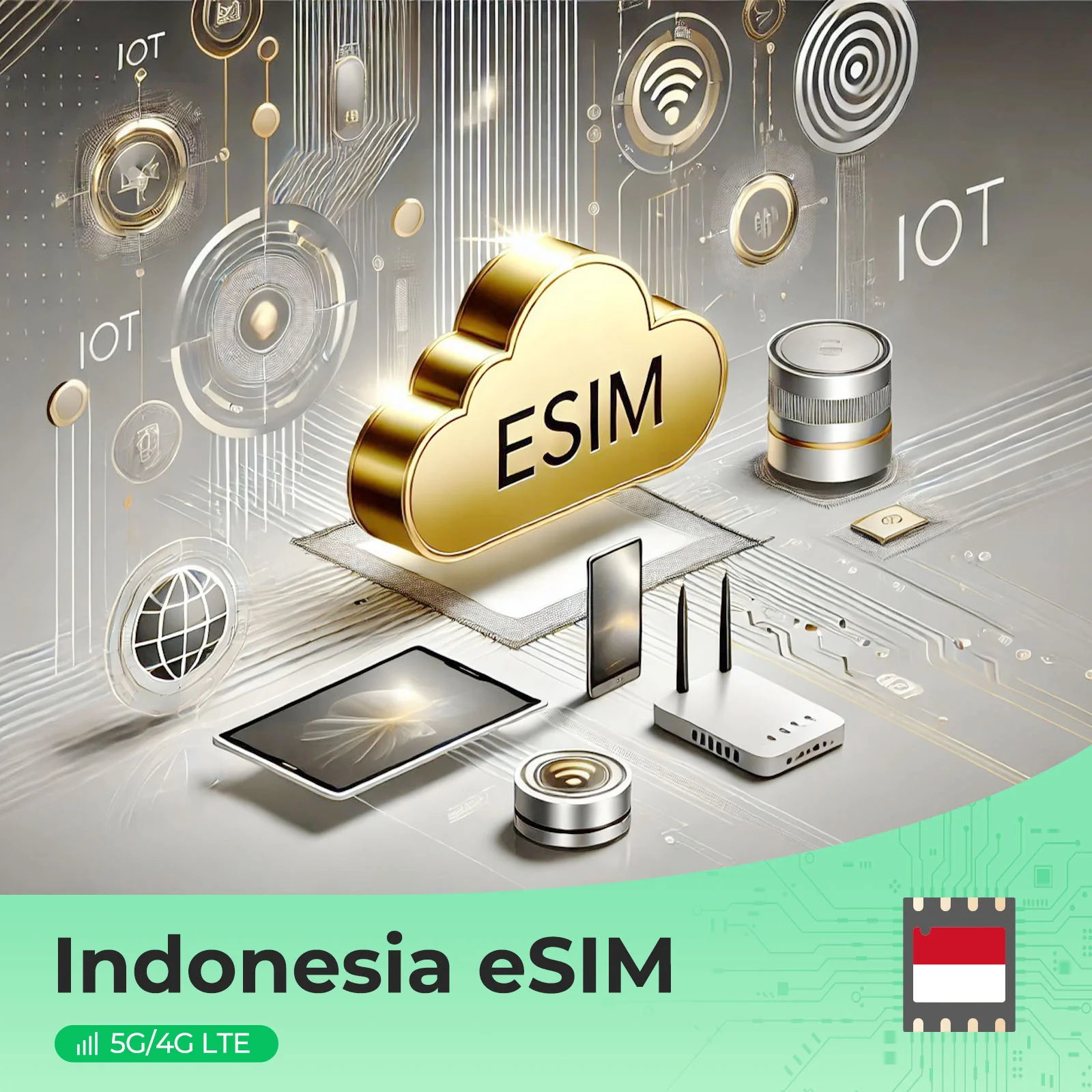 Indonesia Prepaid eSIM - 4G/5G High-Speed Data, Hotspot, No Roaming Fees, Telkomsel Support