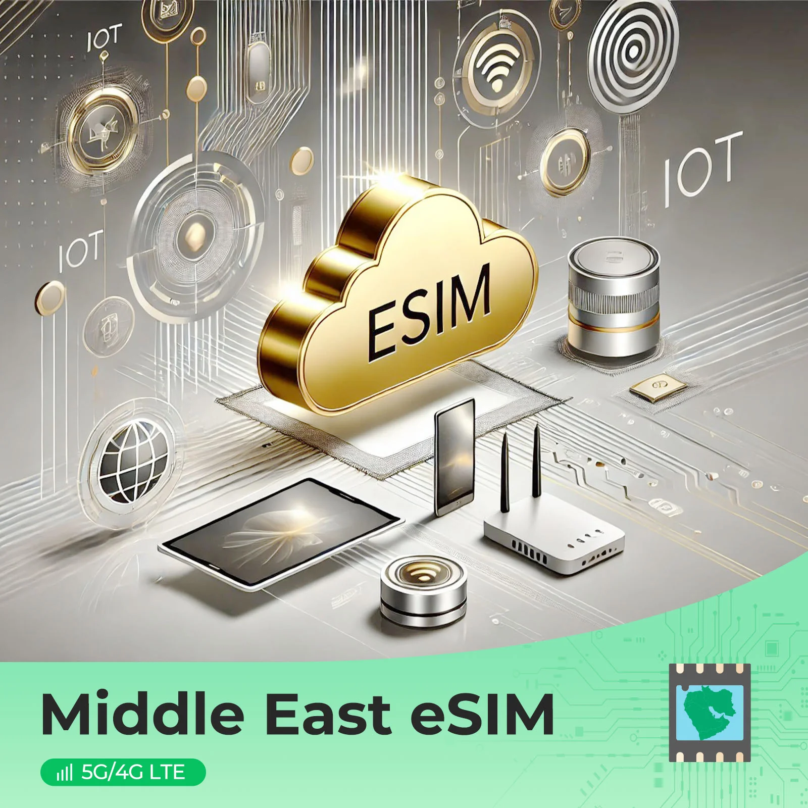 Middle East Prepaid eSIM - High-Speed Data, Turkey to UAE, No Roaming Charges